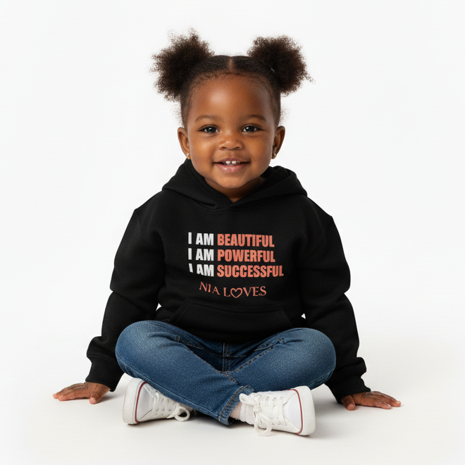 NIA LOVES TODDLER EMPOWERMENT HOODIE