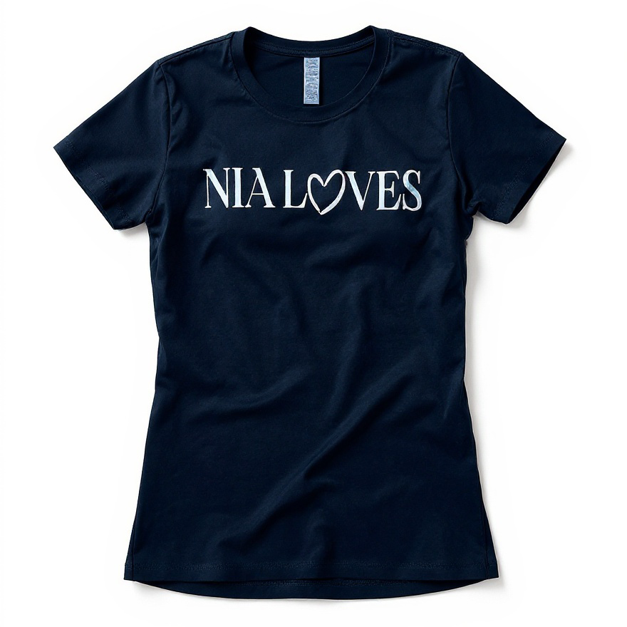 Nia Loves Adult Signature Logo T Shirt