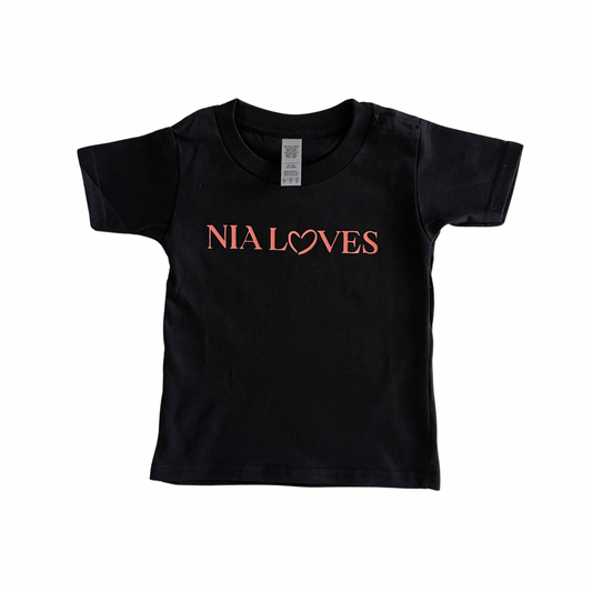 Nia Loves Toddler Short Sleeve T Shirt