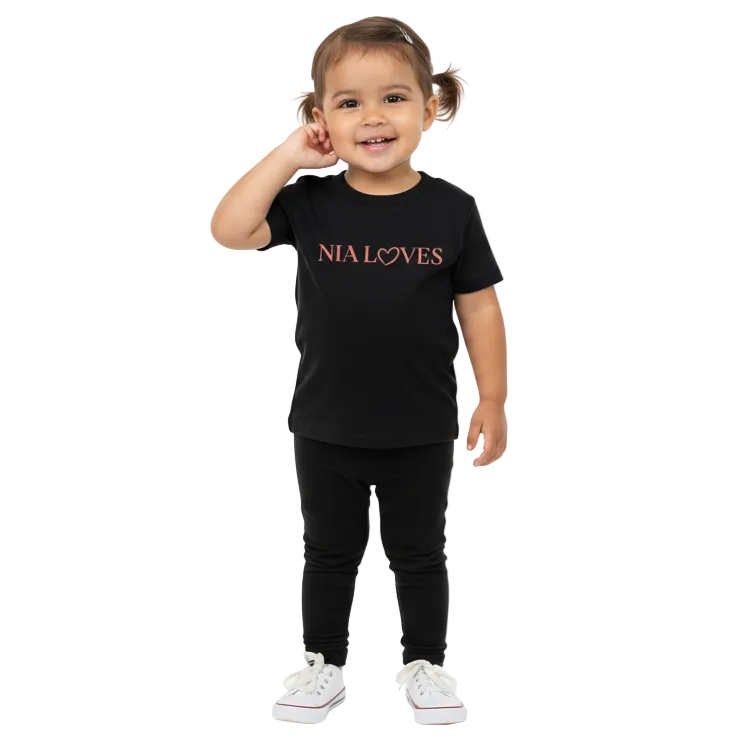 Nia Loves Toddler Short Sleeve T Shirt
