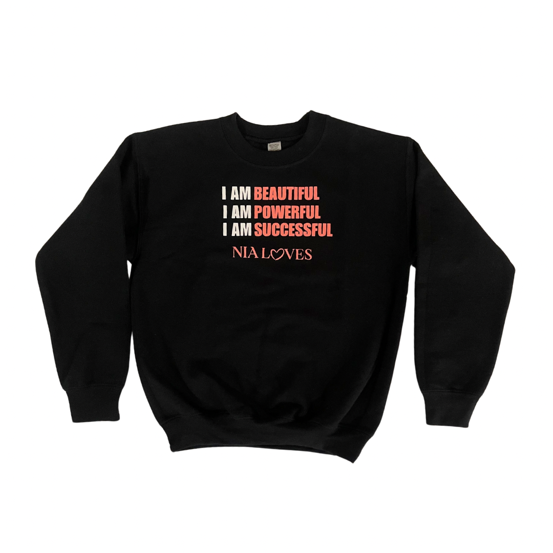 NIA LOVES YOUTH EMPOWERMENT SWEATER