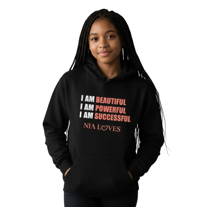 NIA LOVES YOUTH EMPOWERMENT HOODIE