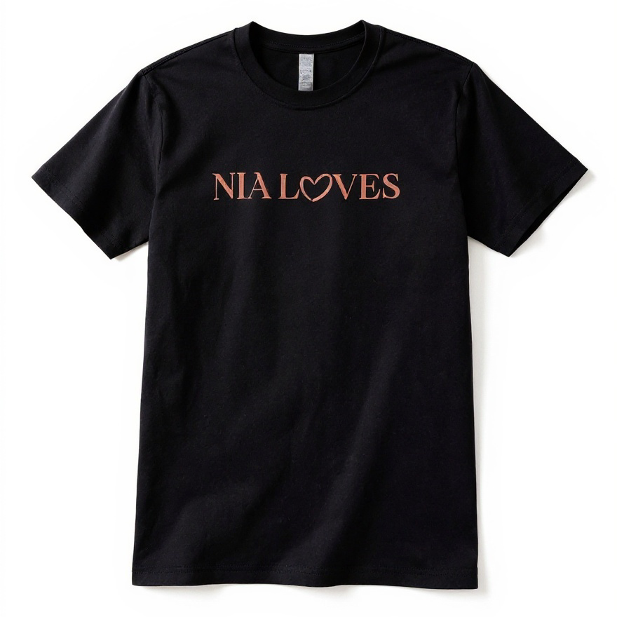 Nia Loves Adult Signature Logo T Shirt