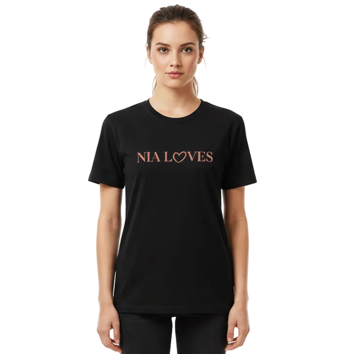 Nia Loves Adult Signature Logo T Shirt