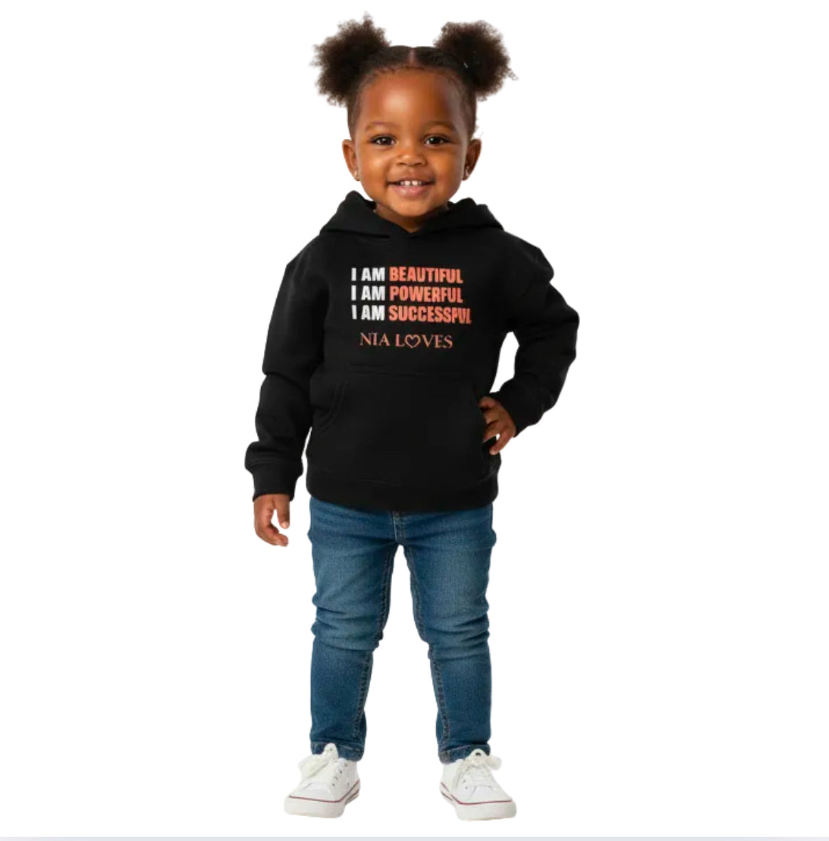 NIA LOVES TODDLER EMPOWERMENT HOODIE