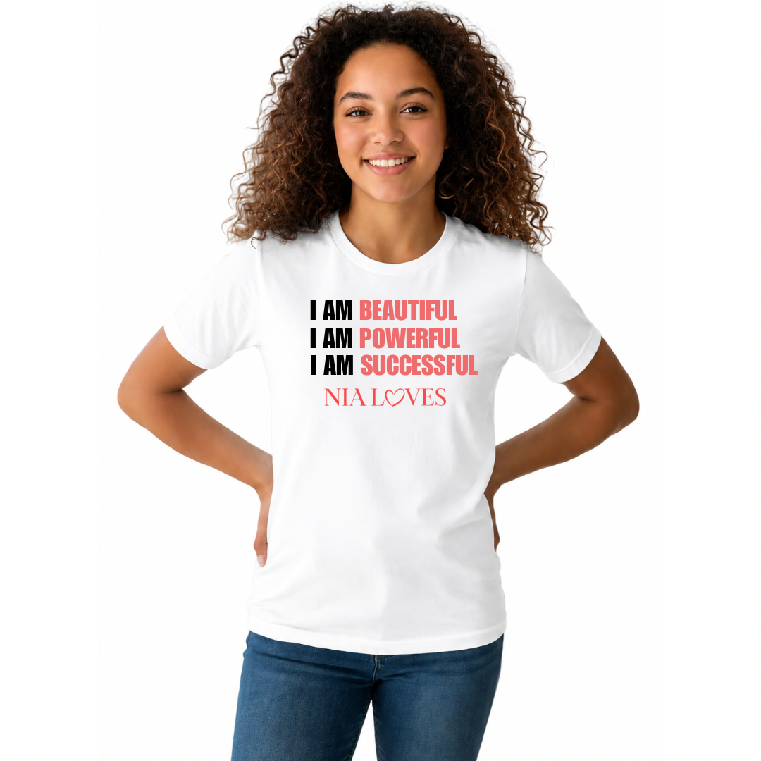 NIA LOVES YOUTH EMPOWERMENT TEES