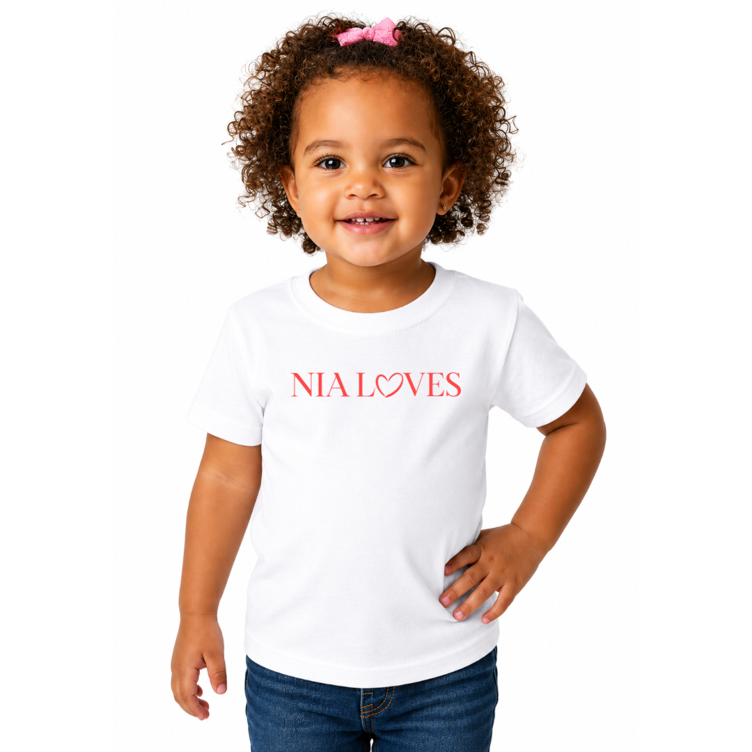 Nia Loves Toddler Short Sleeve T Shirt